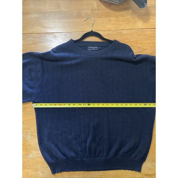 Hathaway Sport Mens Brunswick Crewneck 100%cotton Navy Blue Sweater Sz XXL - Picture 5 of 7